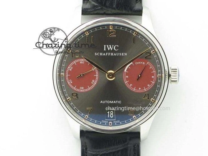 MIROTIME 0206 Portuguese Chrono IW371620 APSF 1:1 Best Edition White Blue Dial on Blue Leather Strap A MultiPurpose 7039